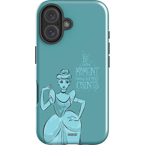 Disney Princess Cinderella Live in the Moment Art iPhone 16 Plus Impact Case